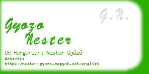 gyozo nester business card